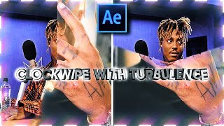 Clock Wipe With Turbulence Displace | After Effects