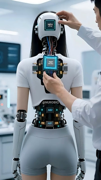 A Technician Opens the Brain of a Humanoid Robot #short #futuristic #ai