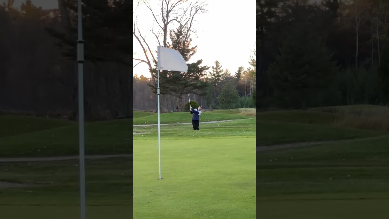 WATCH: Almost a 🗑️ to 3 putt 😂⛳️ #golf #shorts