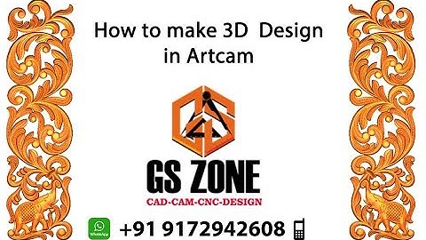 How to make 3D panel design in Artcam #GSzone #Artcam #CNC #wood #3D #carving