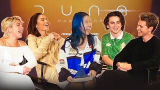 ENTREVISTÉ A LOS ACTORES DE DUNE! Te amo timothée... l Chingu amiga