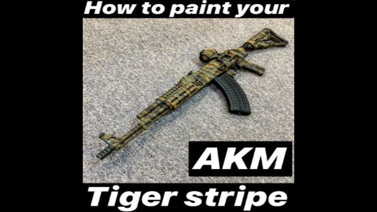 How to paint your AK47 Tiger Stripe. YouTube