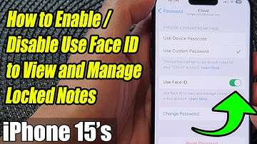 iPhone 15/15 Pro Max: How to Enable/Disable Use Face ID to View and Manage Locked Notes