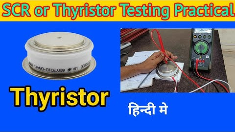 Thyristor or SCR Testing By Multimeter || #technicalmanas