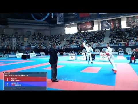 Final Kumite -75 Kg, Maric LJubisa (SERBIA) vs Yurur Omer Faruk (TUR), Karate1 Kocaeli 2022