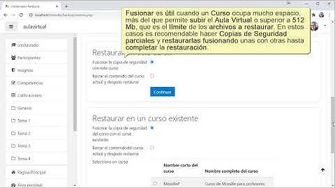 21. Tutorial de Moodle para Profesores Principiantes. Restaurar y Borrar un curso.