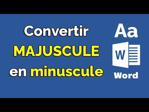 Vidéo: Comment mettre en majuscule toutes les lettres dans Word Online ?