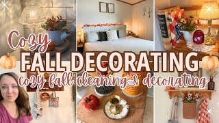 🍁NEW COZY FALL DECORATING 🍂 | Deep Cleaning, Decorating & Making My Home Feel Like Fall!