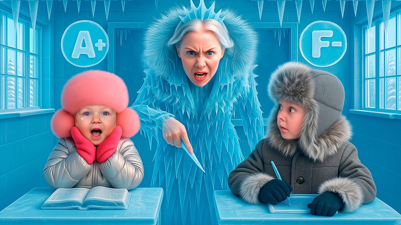 Ева и Ники в Ледяной школе: Ледовый челлендж