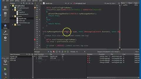 QT - Log File Rotation with qDebug (English)