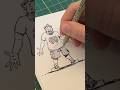 Inking the SECRET pages of my Mini-Comic Book (Shhh!)