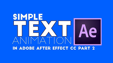 Simple Text Animation in Adobe After Effect CC Part 2