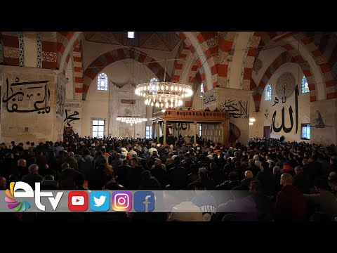 EDİRNE’DE RAMAZAN BAYRAMI NAMAZINDA CAMİLER DOLDU TAŞTI