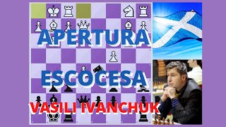 Partidas de Vasili Ivanchuk - Apertura Escocesa con Negras