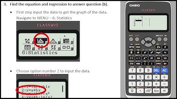 Casio Classwiz Calculator FX 991EX Activity Tutorial   Linear Regression