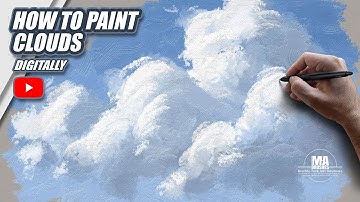 How to Paint Clouds - FREE Tutorial - Photoshop