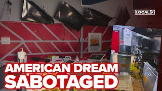 Ohio restaurant vandalized just before grand opening; owner moved to US with $700