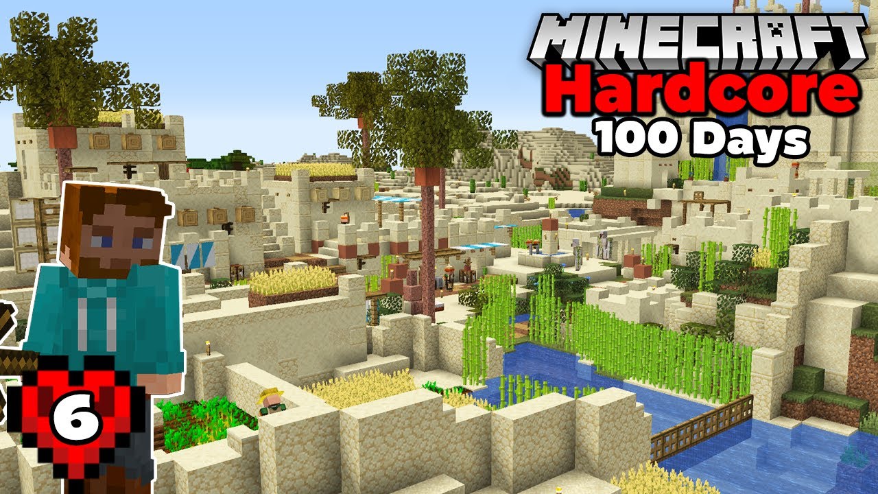 100 days minecraft. Transformation Village in Minecraft.