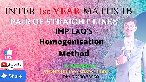 PAIR OF STRAIGHT LINES, IMP LAQ