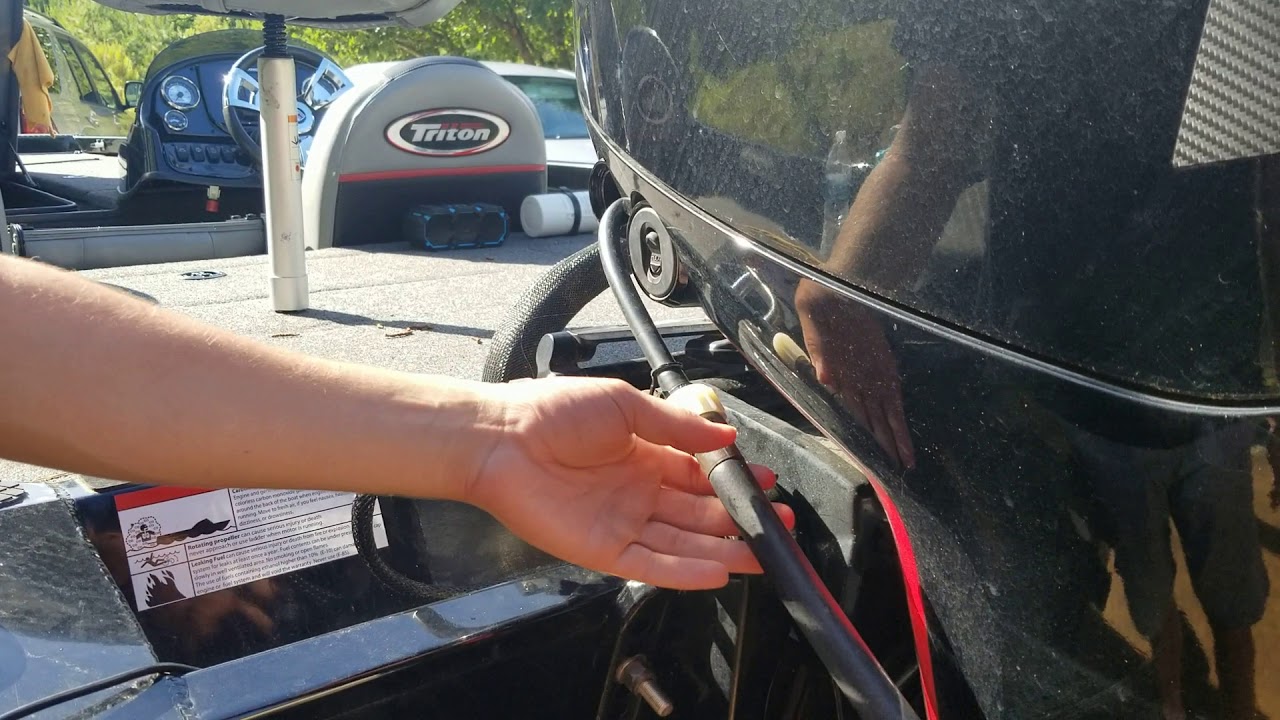 How to flush your Mercury 115 Pro XS motor