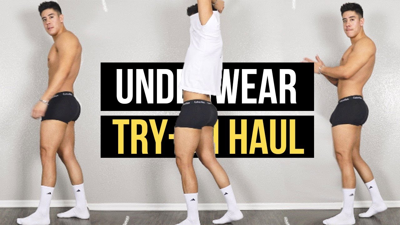 men's underwear try-on haul, calvin klein