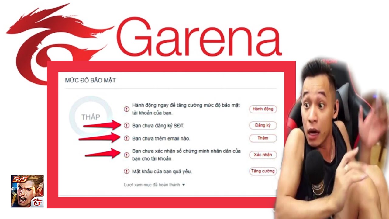Hướng dẫn xoá thông tin garena xoá sđt bị mất xoá mail đã xác thực và xoá CMND ảo chỉ với 2 bước