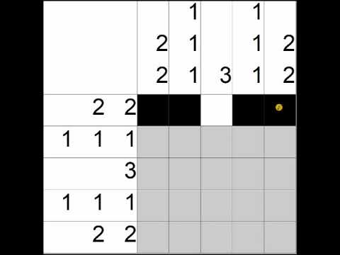 How to do Nonograms #6 (Strategy #4: Clues Plus Blanks)