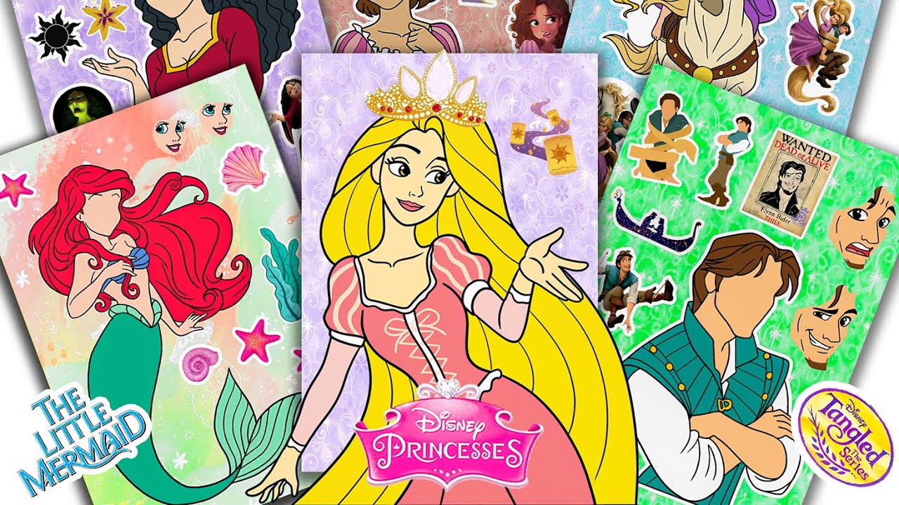 [PAPER DIY] Sticker Disney Princess 👑 The Little Mermaid: Ariel, Ursula, King Triton | Buku Stiker