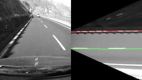Lane detection test