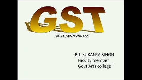 GST rates for B.com SUKANYA SINGH