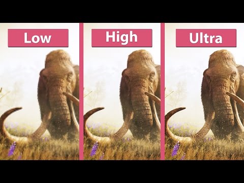 Far Cry Primal – PC Low vs. High vs. Ultra detailed Graphics Comparison ALL Graphics Settings