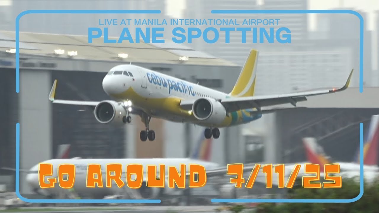 Cebu Pacific Go-Around at NAIA 🇵🇭 | Aborted Landing Captured on Camera ✈️