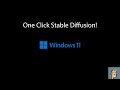 Video thumbnail image for Install Stable Diffusion on windows in one click!  AMD GPU&#39;s fully supported!