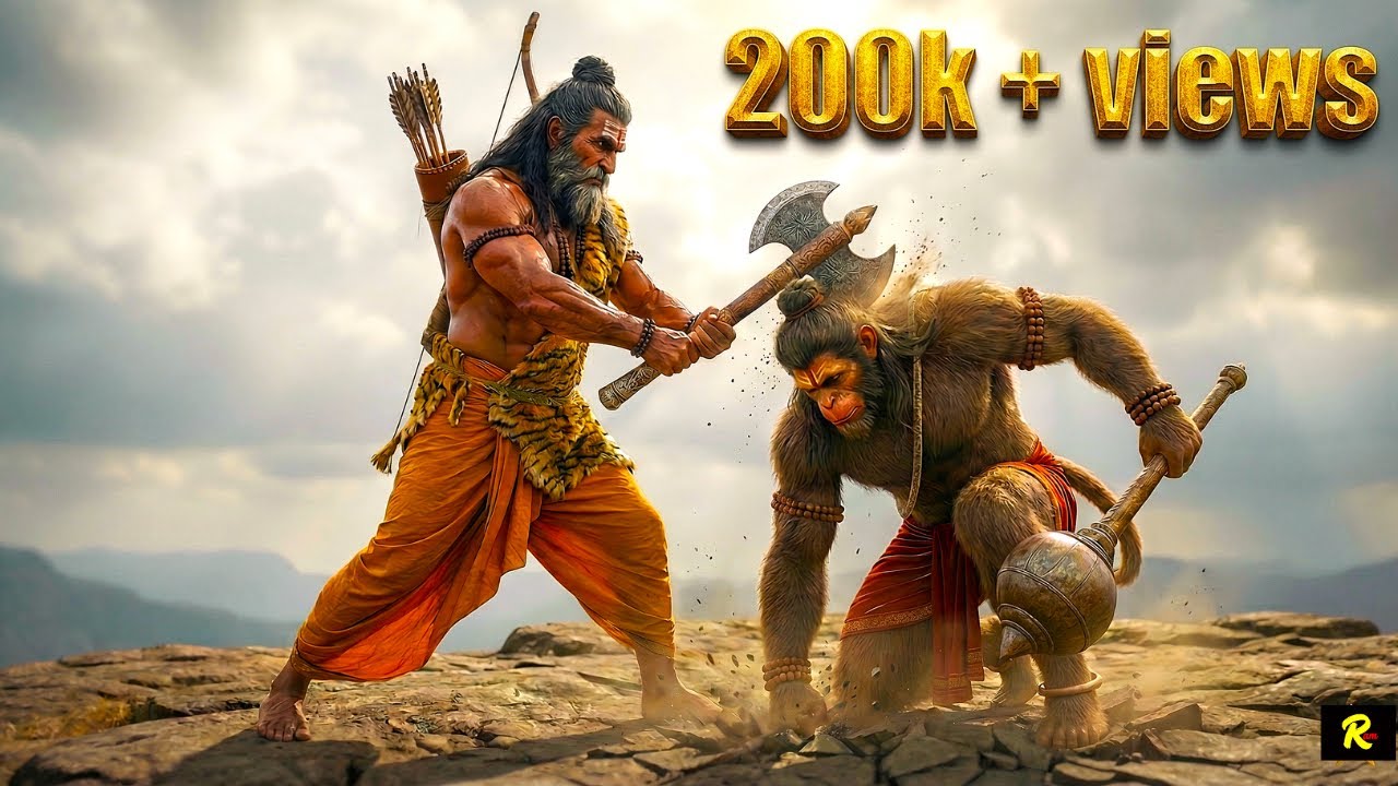 Why Parshuram wanted to fight Hanuman? Hanuman vs Parshuram | FULL MOVIE | Folklore Interpretation