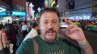 Thai Street Food - Exploring Chinatown Bangkok 4K🇹🇭