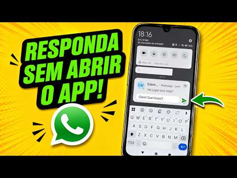 Chega de Viver Online! Como Ler e Responder Mensagens do WhatsApp Sem Abrir o App! 🙈