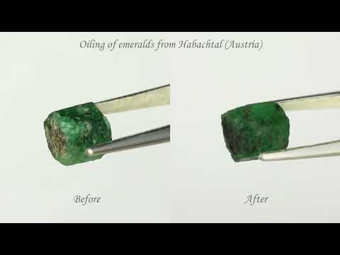 Oiling of emeralds from Habachtal (Austria)