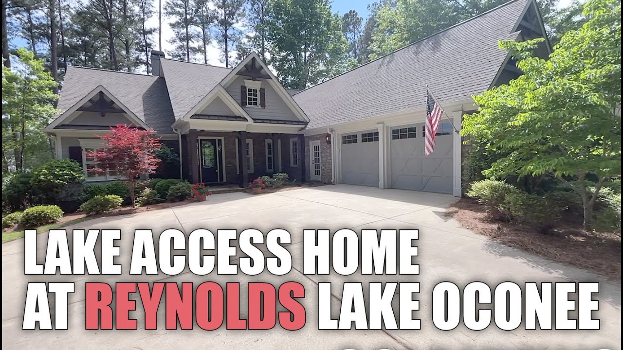 Lake Access Home with Golf and Lake Views in Reynolds Lake Oconee - YouTube