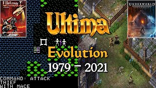 Evolution of Ultima (1979  2021) Ultima main series comparison history  retro RPG PC DOS Apple