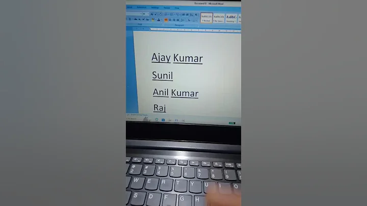 How to underline in ms word keyboard shortcut key