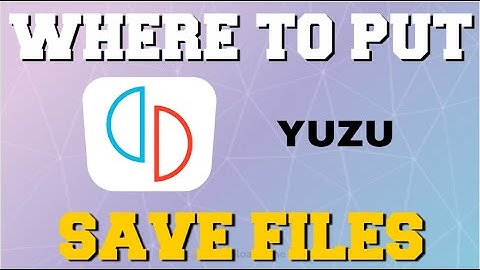 YUZU EMULATOR WHERE TO FIND SAVE FILE LOCATION (HOW TO SAVE STATE)