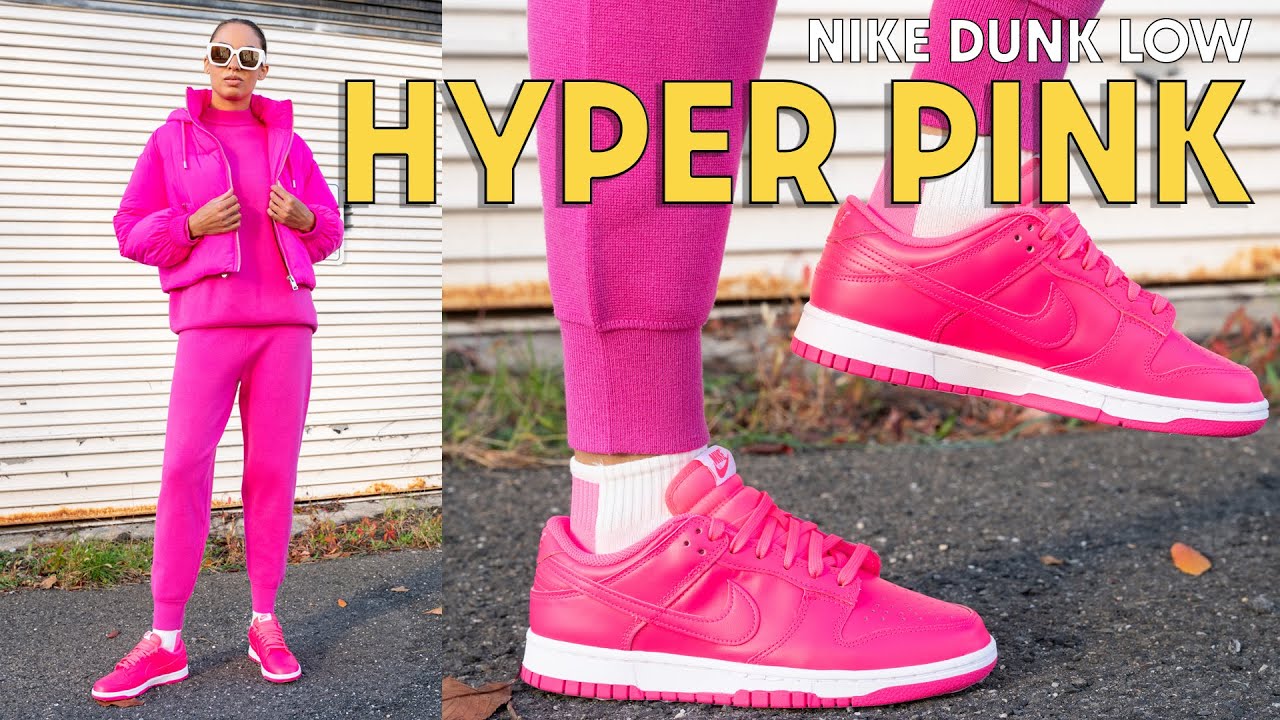 THIS DUNK IS ON TREND! HYPER PINK Nike Dunk Low On Foot Review and