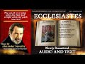 21 | Book of Ecclesiastes | Read by Alexander Scourby | AUDIO--TEXT | FREE on YouTube | GOD IS LOVE!