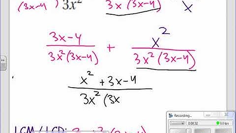 Add and Subtract Rational Expressions 5.5 day 2 algebra 2