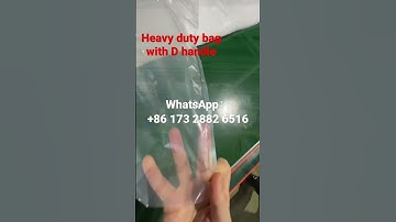 High thickness Heavy Duty plastic Bag with D handle
