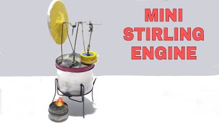 gamma stirling engine homemade tutorial | mini stirling engine