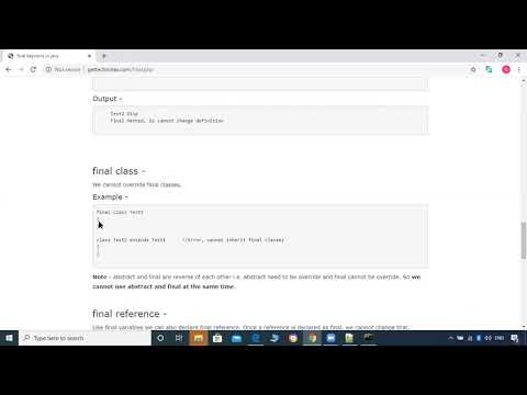 19 - final class in java