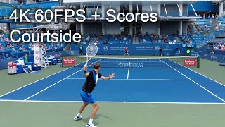 Incredible Courtside Match! Daniil Medvedev vs Denis Shapovalov - 2022 Western & Southern Open