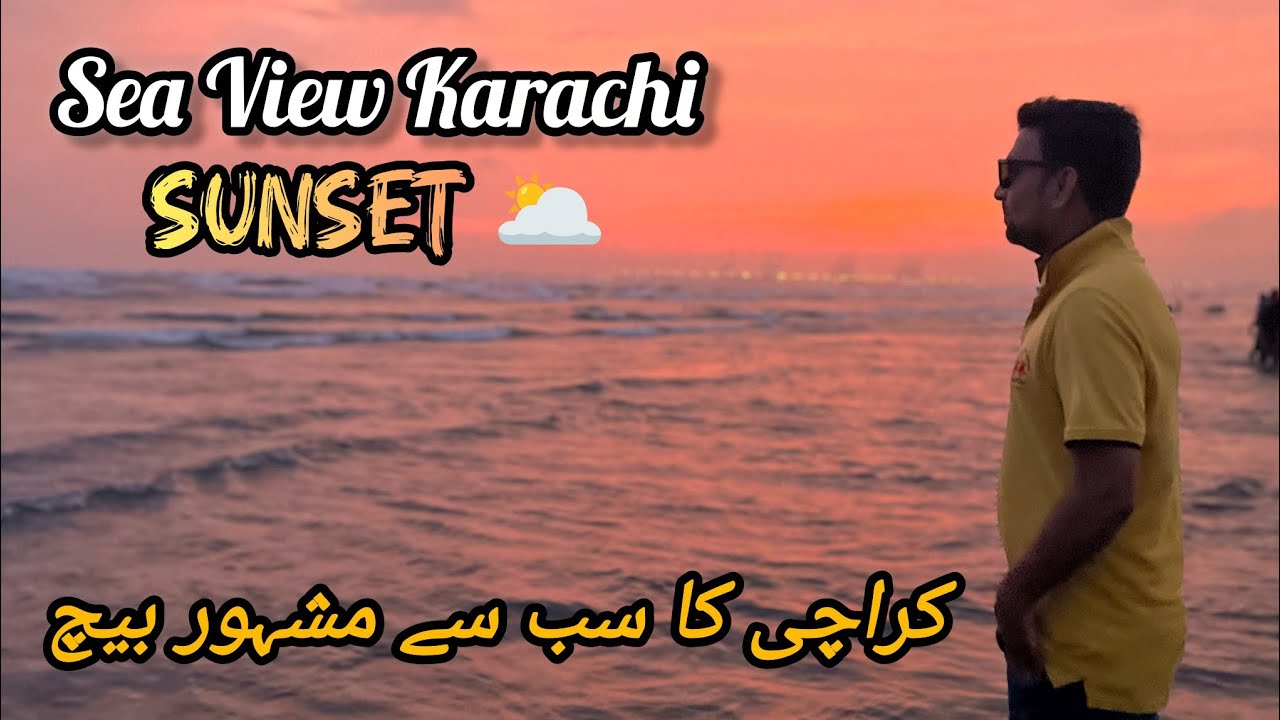Clifton Sea View Karachi 🌊 | Evening Fun & Beautiful Sunset Vlog |