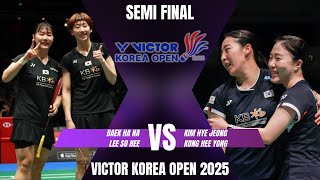 SEMI FINAL | Baek/Lee (KOR) vs Kim/Kong (KOR) | VICTOR KOREA OPEN 2025